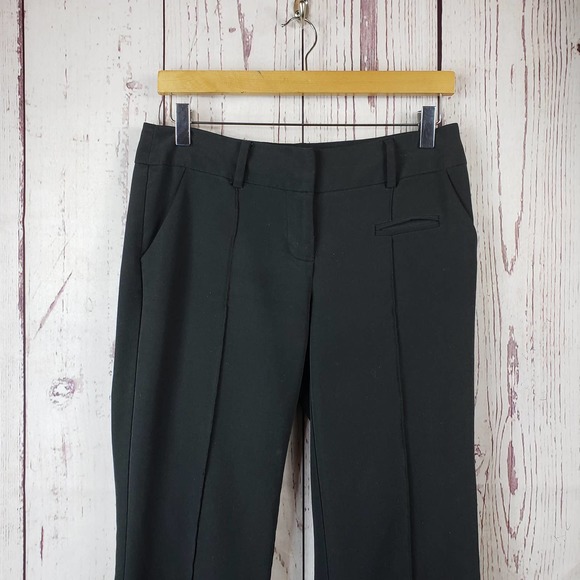 Tracy Evans Womens Pants Size 5 Front Seam Straight Leg Stretch Black - Picture 1 of 8
